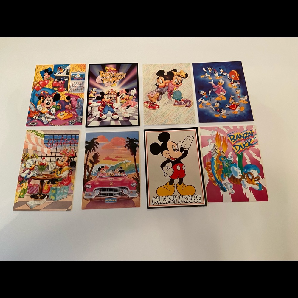 Disney art Print Postcards- Lot of 6